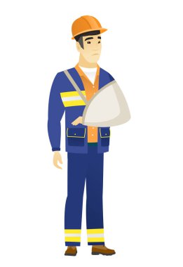 Kırık kol ile yaralandı Oluşturucuyu.