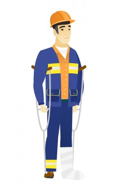 Kırık bacak ile yaralandı Oluşturucuyu.