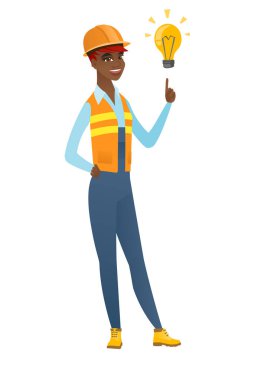 Parlak fikir ampul işaret Oluşturucu.