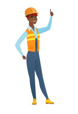 Onu işaret parmağı ile işaret Afrika Oluşturucu.