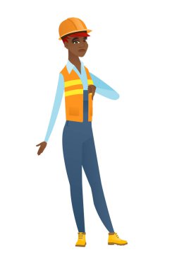 Başparmak ile hayal kırıklığına Afrika Oluşturucu.