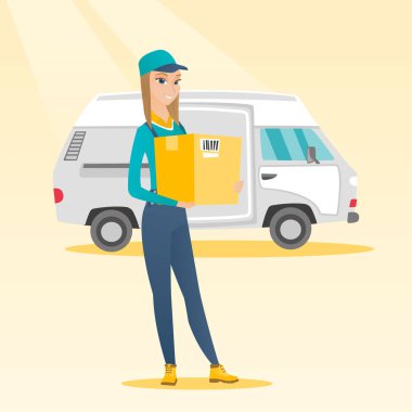 Karton kutular taşıma teslim kurye.