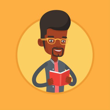 Öğrenci kitabı vektör illüstrasyonu.