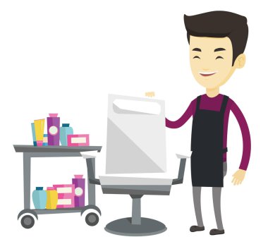 Kuaför Dükkanı işyerinde kuaförde.