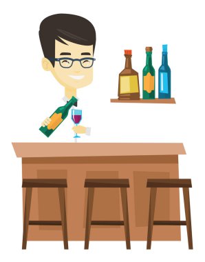 Barda duran barmen sayaç.