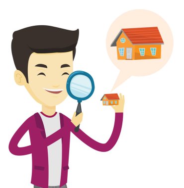 Adam evi vektör çizim için arıyor.