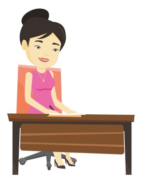 Gazeteci not defterinde kalemle yazma.