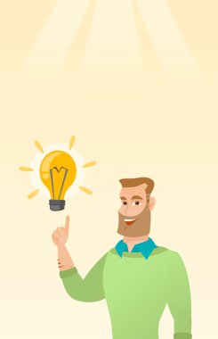 İş fikri olan işadamı.