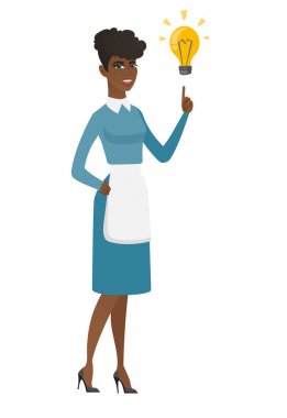 Temiz iş fikir ampul işaret.