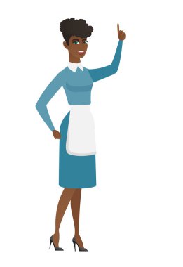 Temiz onun işaret parmağı ile işaret.