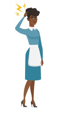 Üzerinde kafa yıldırım ile Afrika süpürge.