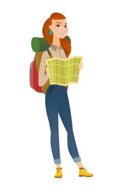 Haritaya bakıyordum sırt çantası ile seyahat.