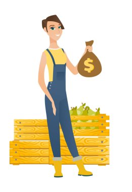 Beyaz çiftçi para ihale.