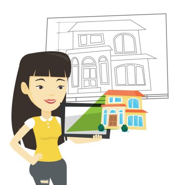 Tablet bilgisayarda rapor sunma işkadını