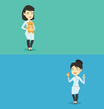 Metin için yer ile iki tıbbi afiş.