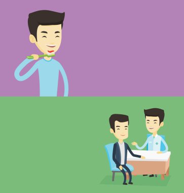 Metin için yer ile iki tıbbi afiş.