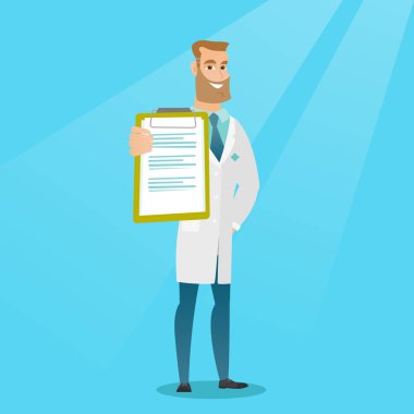 Doktor bir Pano vektör çizim ile.