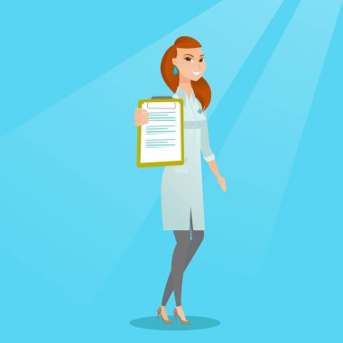 Doktor bir Pano vektör çizim ile.