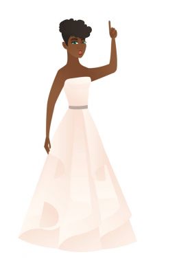 Açık ağız parmak işaret ile nişanlı.