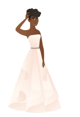 Afrikalı-Amerikalı nişanlısı başını tırmalamak.