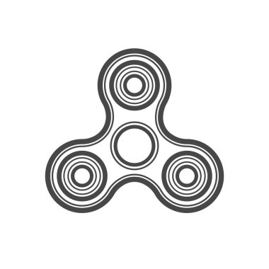 Spinner satırı vektör simgesi kıpır.