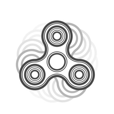 Spinner satırı vektör simgesi kıpır.