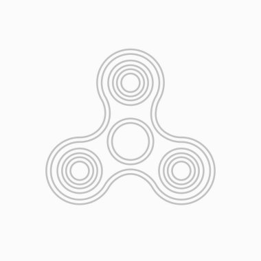 Spinner ince çizgi vektör simge kıpır.