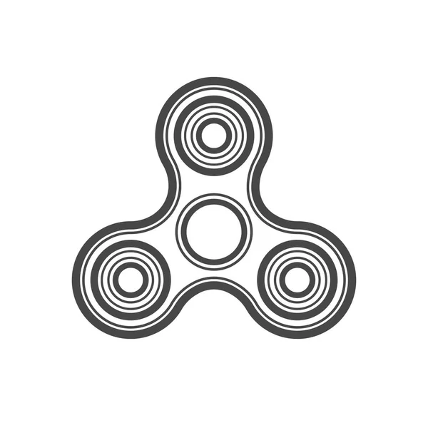 Fidget spinner línea vector icono . — Archivo Imágenes Vectoriales