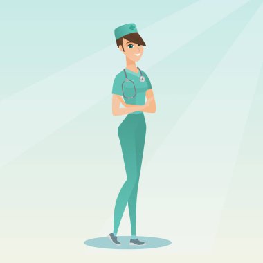 Kendine güvenen genç cerrah silah ile geçti.