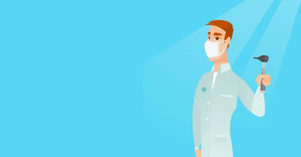 Ear nose throat doctor vector illustration.