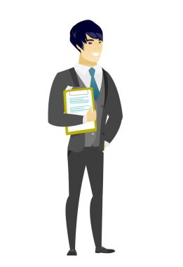 Damat holding Pano belgelerle.