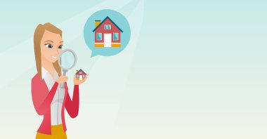 Beyaz kadın için bir ev arıyorum.