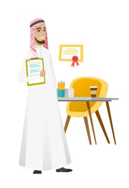 İşadamı holding Pano belgelerle.