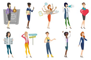 İş kadını, hostes, Doktor meslek kümesi.