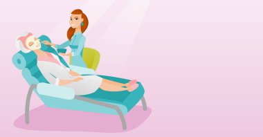 Güzellik Salonu kozmetik prosedür sırasında kadında