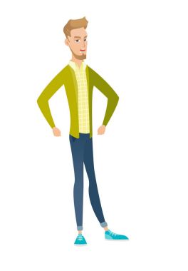 Genç Beyaz kızgın işadamı çığlık