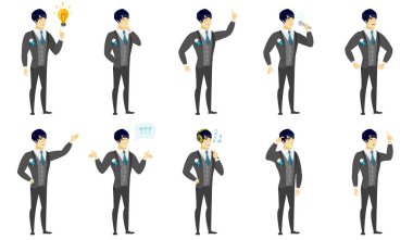 Vektör çizimleri damat karakteri ile ayarla.