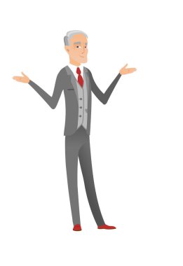 Forma kollu beyaz karışık işadamı.