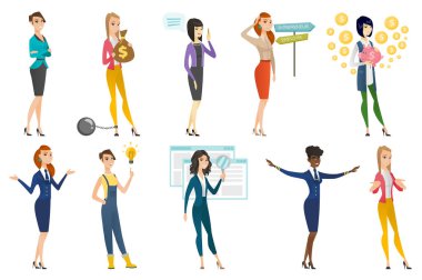 İş kadını, hostes, Doktor meslek kümesi.