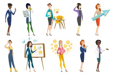 İş kadını, hostes, Doktor meslek kümesi.