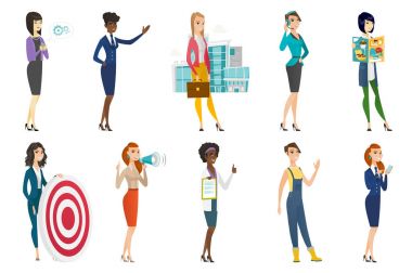 İş kadını, hostes, Doktor meslek kümesi.