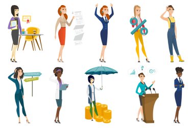 İş kadını, hostes, Doktor meslek kümesi.