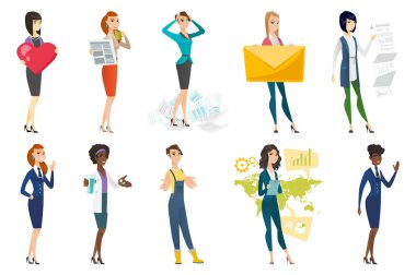 İş kadını, hostes, Doktor meslek kümesi.