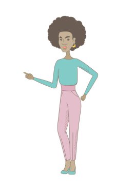 Öfkeli Afro-Amerikan hippi kadın çığlığı.