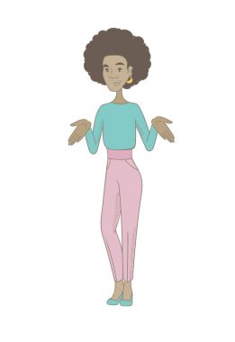 Afrika karışık hippi kadın forma kollu.