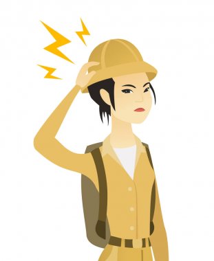 Onun Merkez over yıldırım ile genç Asya seyahat.