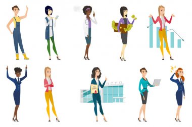 İş kadını, hostes, Doktor meslek kümesi.