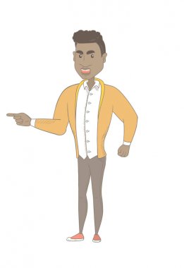 Genç öfkeli Afrikalı-Amerikalı adam çığlık.