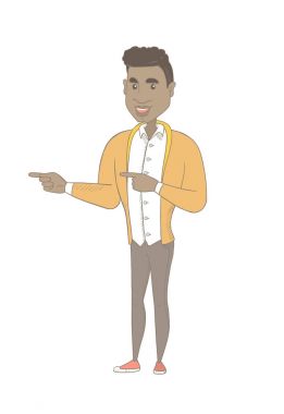 Genç Afro-Amerikan erkek tarafına işaret.