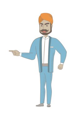 Hindu öfkeli işadamı çığlık.